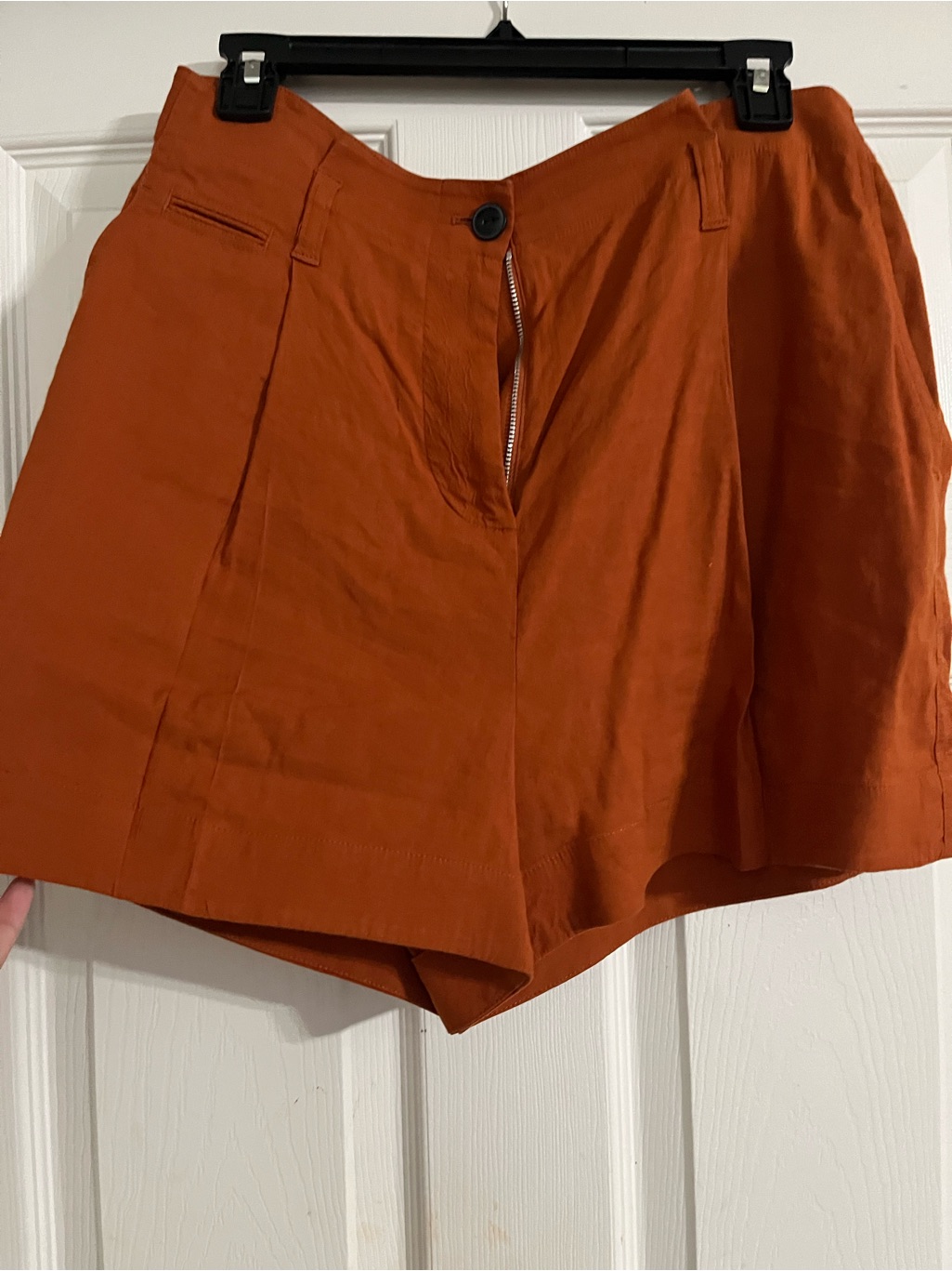Rag & Bone Rust High-Waist Shorts